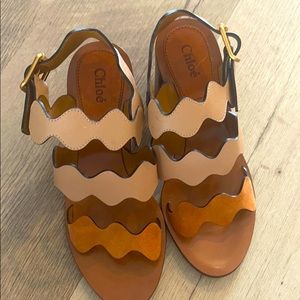 Chloe Signature Lauren Wave Sandal